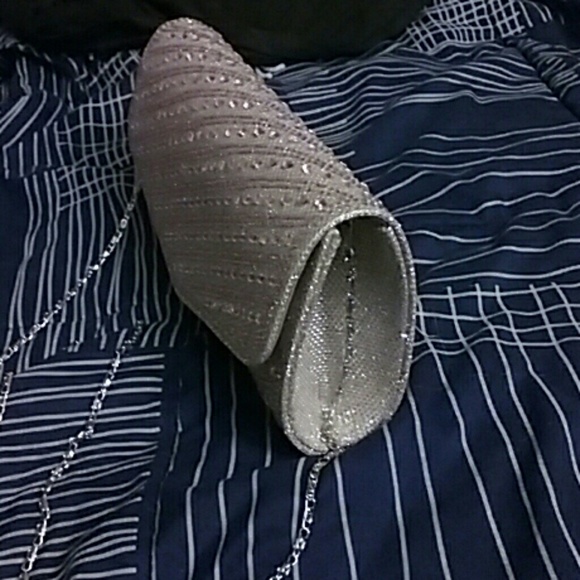 Rose gold rhinestone clutch bag - Picture 4 of 4